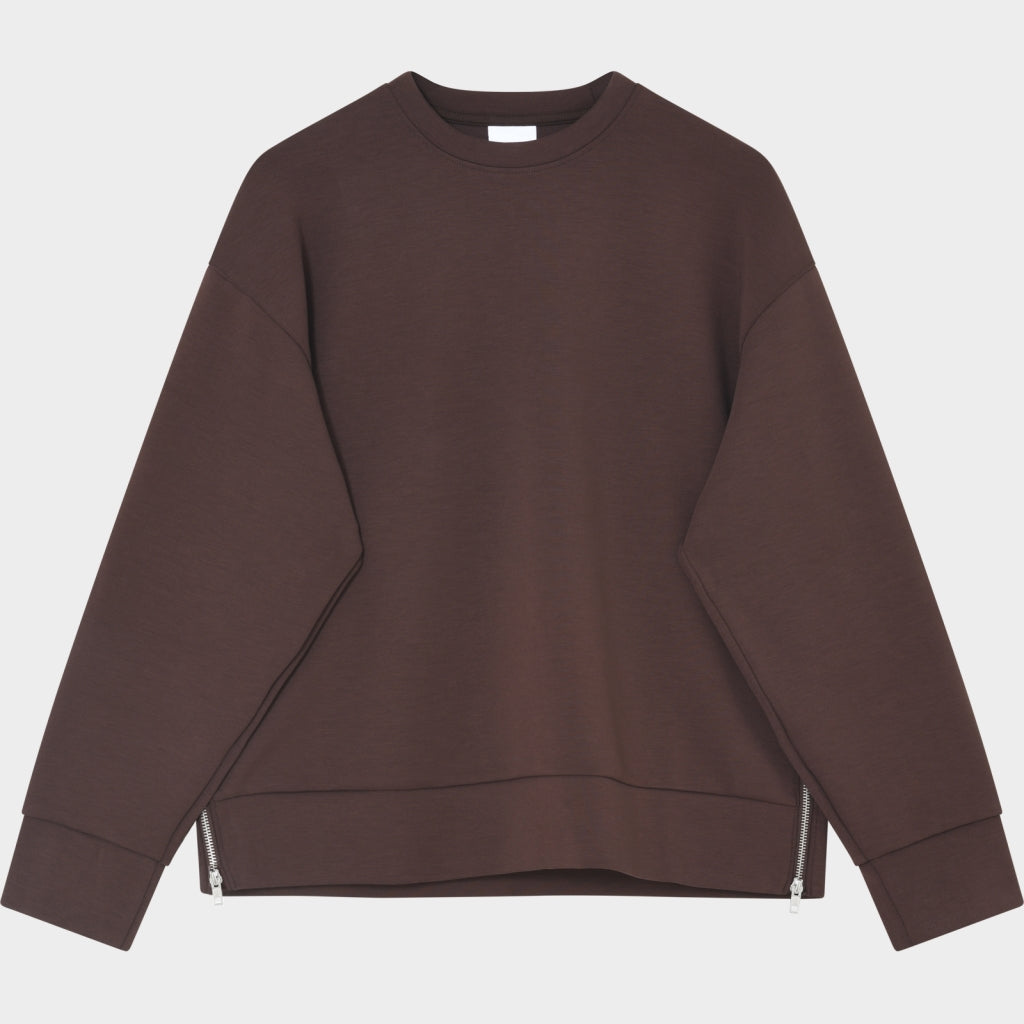 Crewa Coffee Sweater
