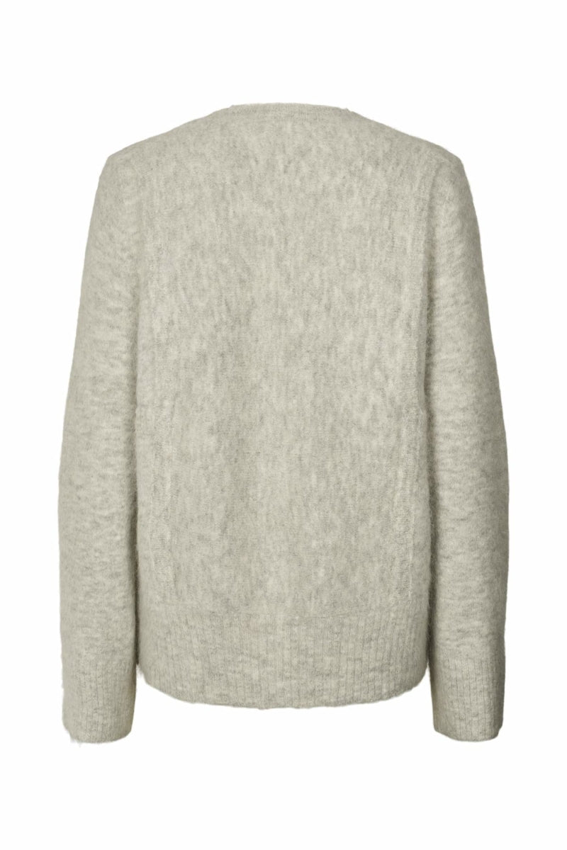 Fluffy Split Back Sweater