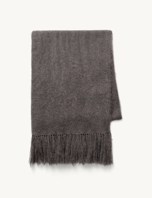 Roma Scarf Grey Melange