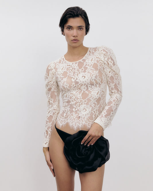 Maxine Top Cream White