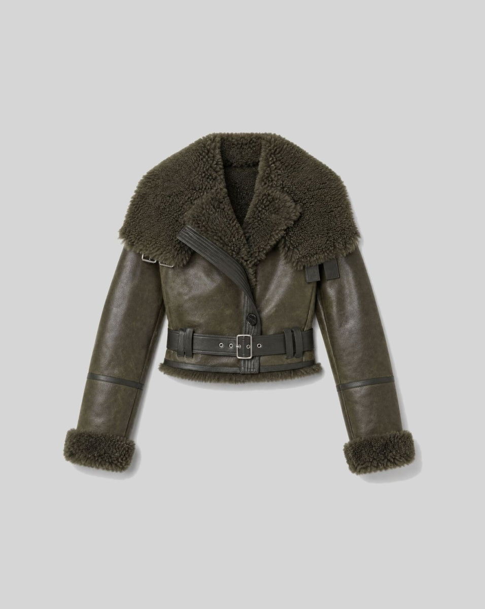 Scoff Belted Sheepskin Jacket