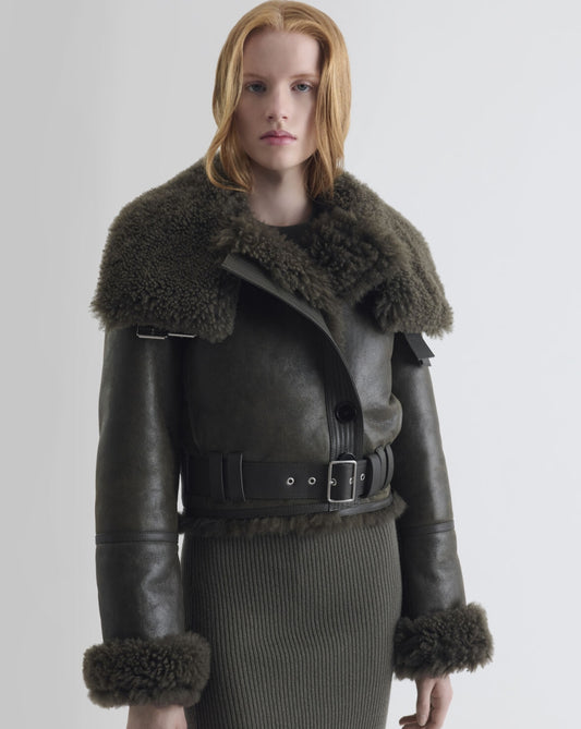 Scoff Belted Sheepskin Jacket