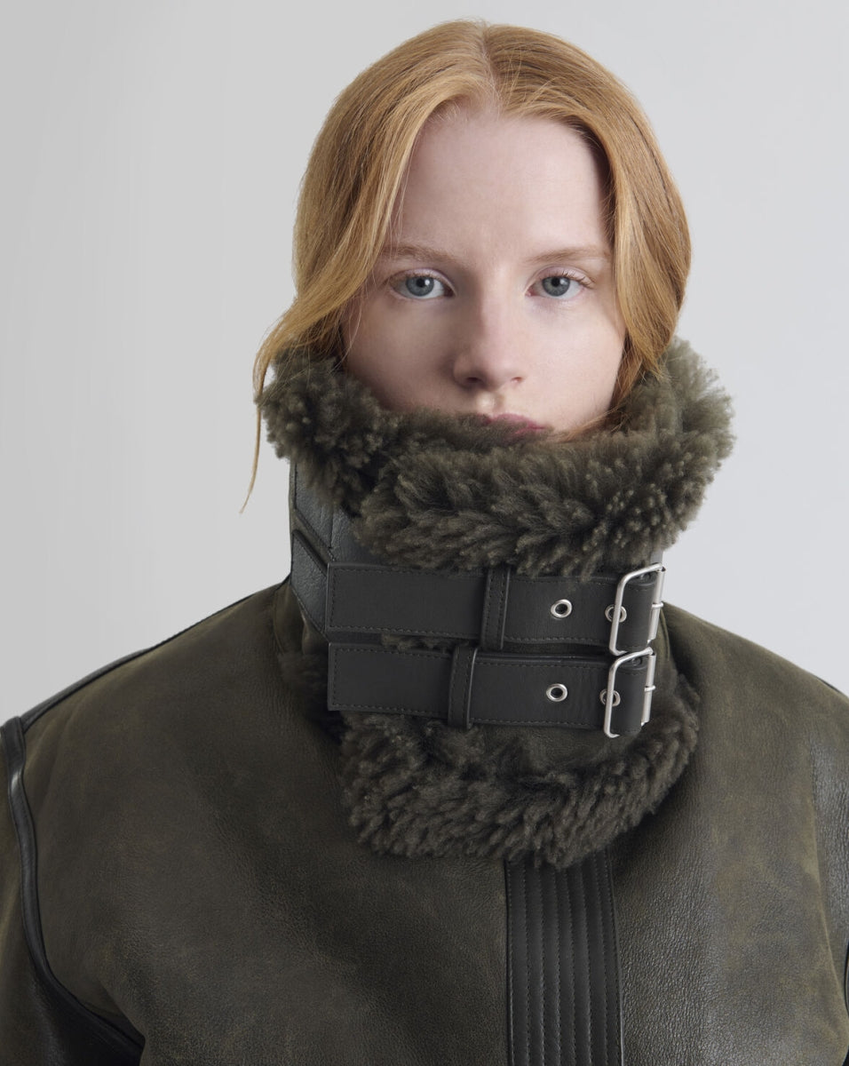 Scoff Belted Sheepskin Jacket