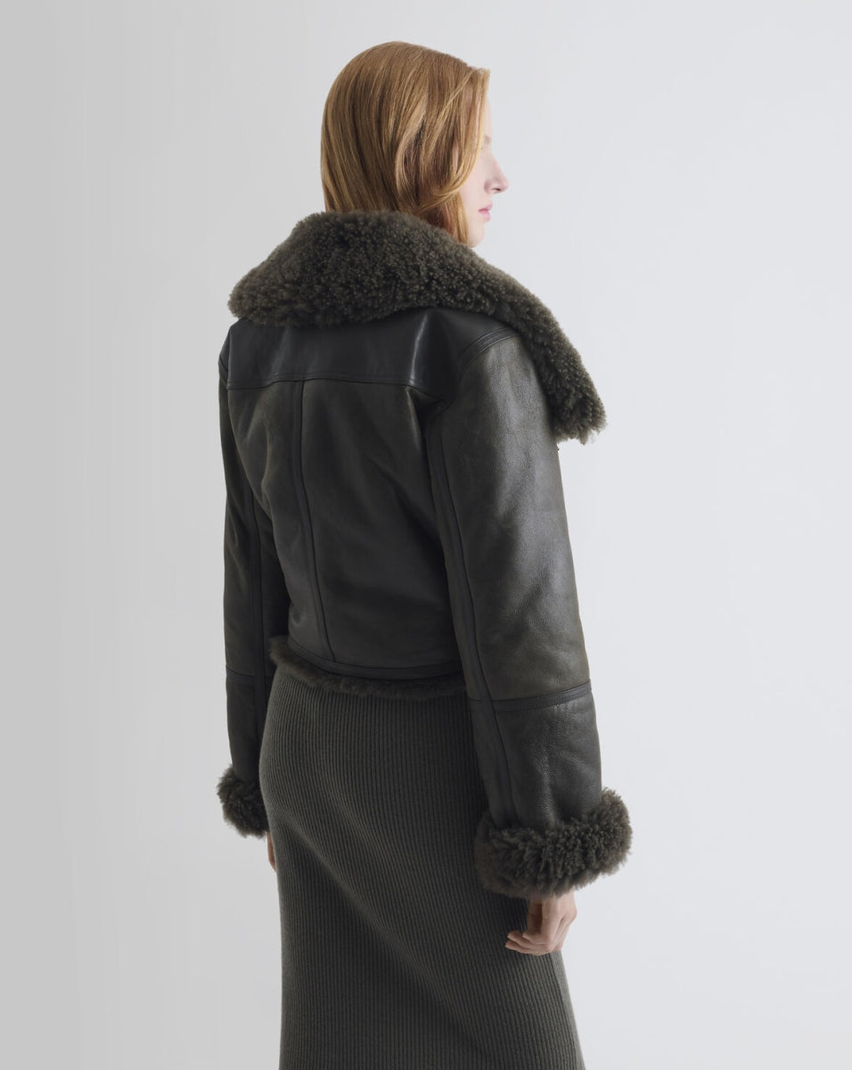 Scoff Belted Sheepskin Jacket