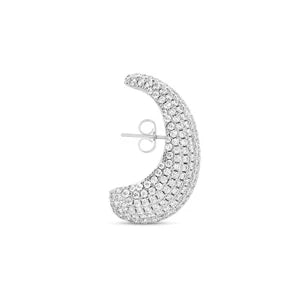Bulb Diamond Earstud Silver