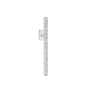 Bari Diamond Earstud Silver