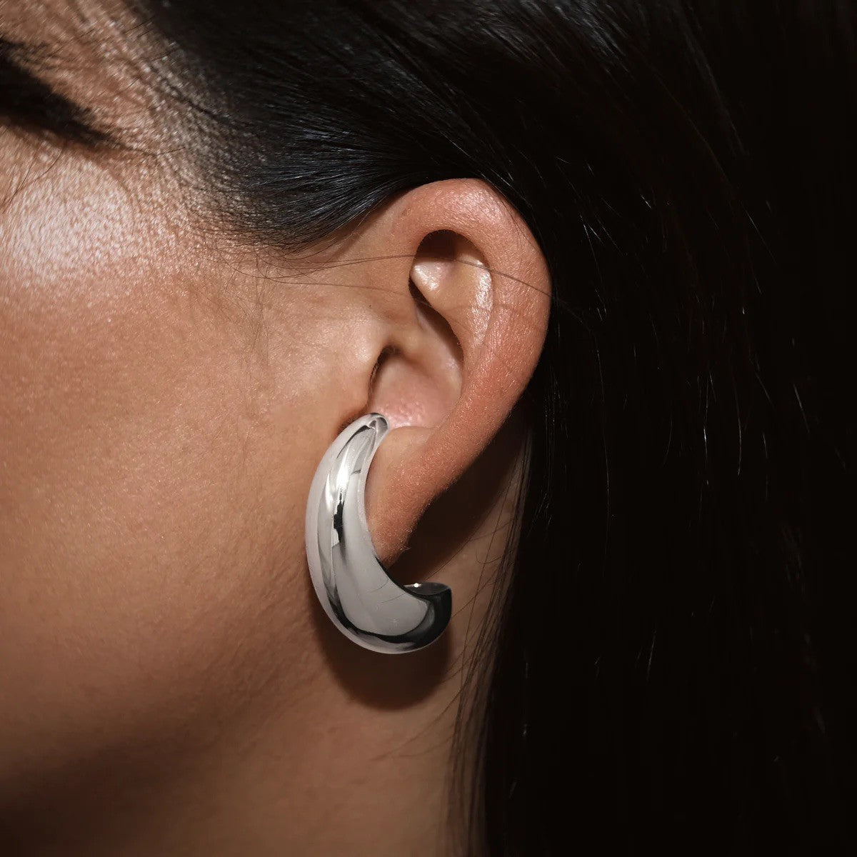 Bulb Silver Earstud