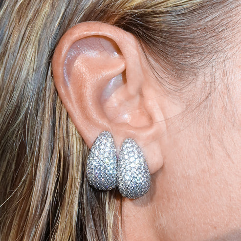 Small Bulb Gold Diamond Earstud