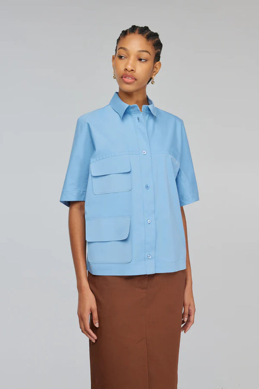 Boxy Blue Shirt
